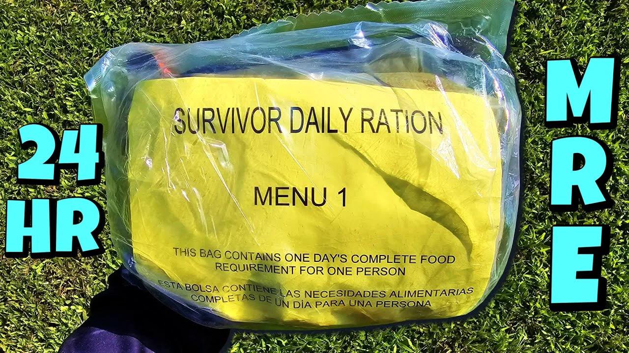 SURVIVOR DAILY RATION Outdoor Review! USA FEMA Approved Daily Ration ...