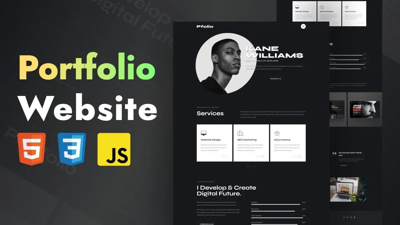 Build a Personal Portfolio Website Using HTML CSS JavaScript