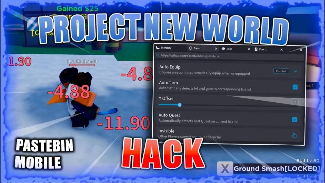 NEW🔥) Project New World Script Hack - Auto Farm Mobs, TP To Fruits/Chests  & More