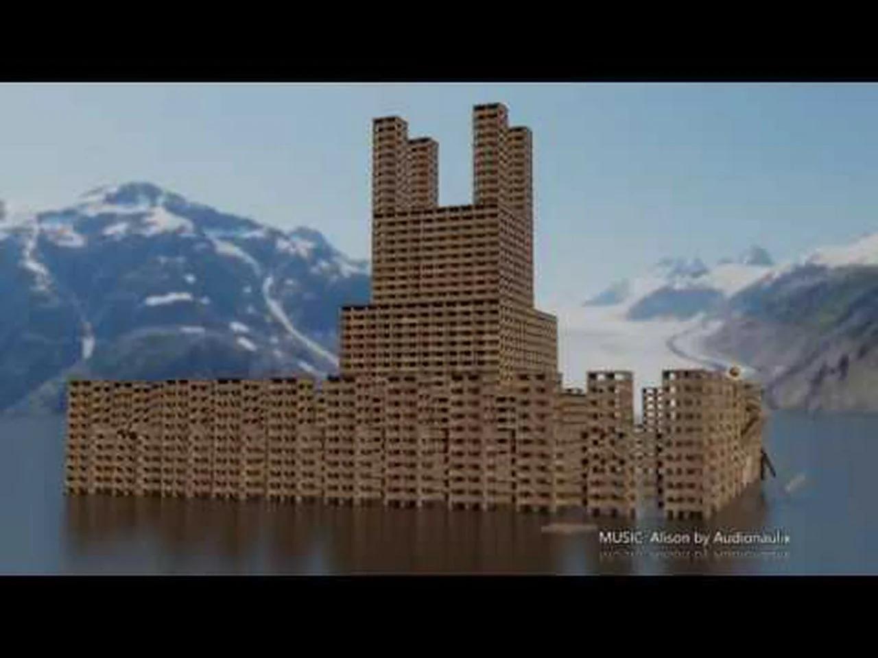 Keva Plank Castle Destruction Blender