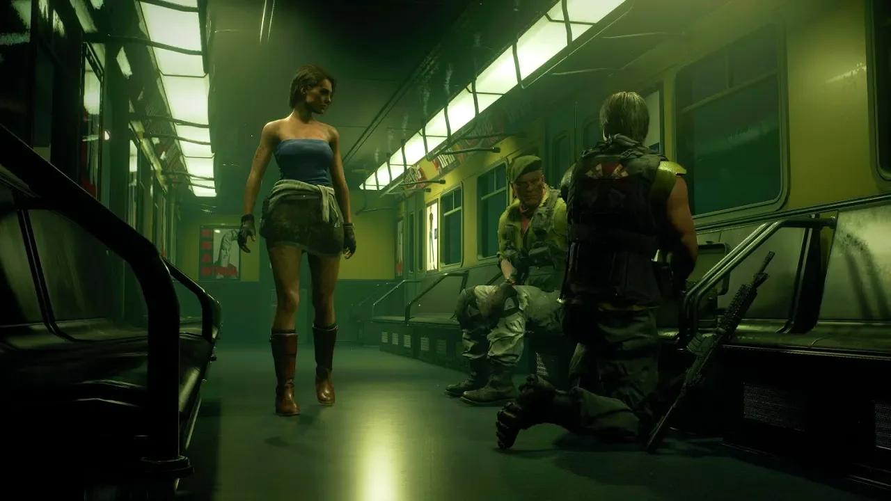 Resident Evil 3 Remake FIXED CAMERA Meeting Carlos & UCBS CLASSIC ...