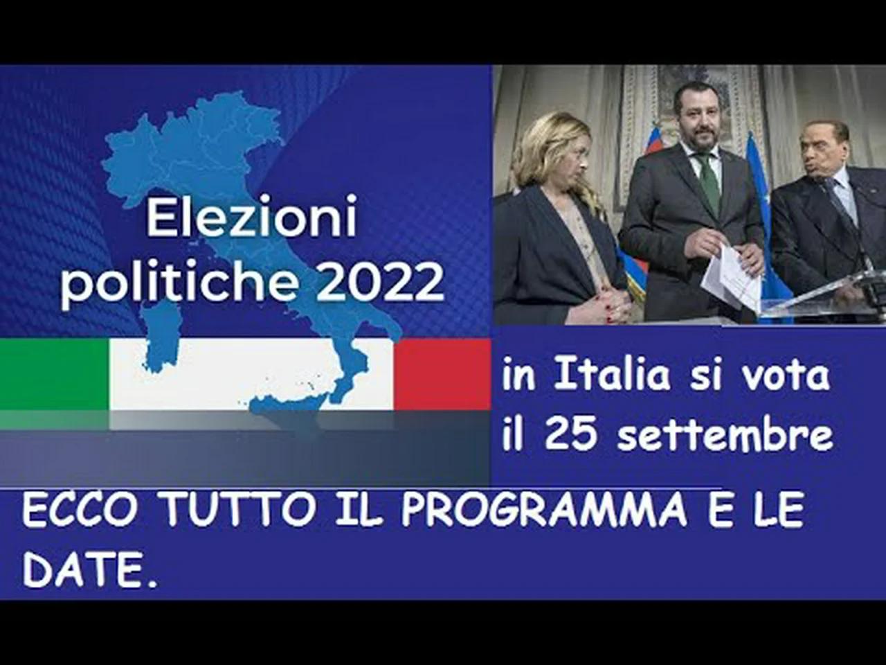 Elezioni Politiche 2022: In Italia Si Vota Il 25 Settembre.MA ECCOVI LE ...