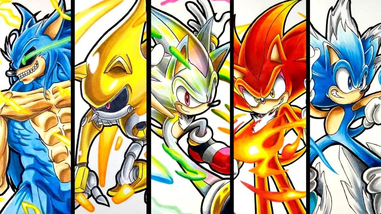 Drawing Sonic Characters Compilation 30