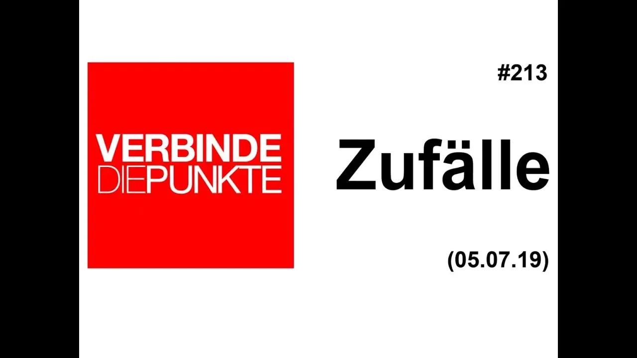 Verbinde die Punkte #213: Zufälle (05.07.2019)