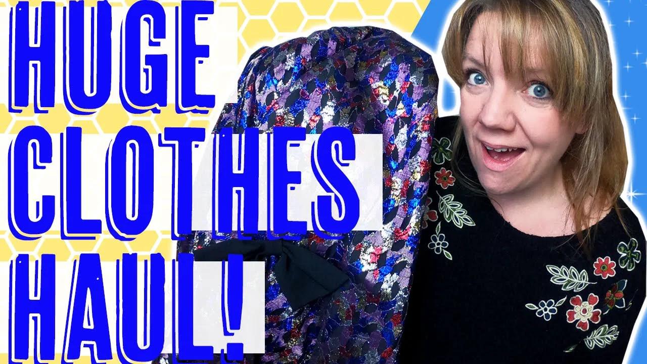 PART 1 HUGE Charity shop clothes haul to resell on eBay UK Reseller