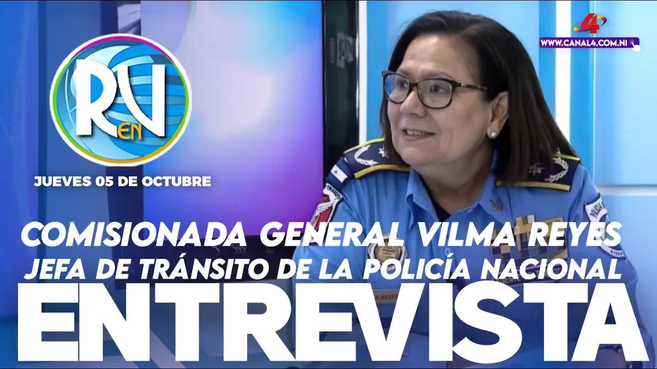 Comisionada General Vilma Reyes en la Revista En Vivo con Alberto Mora ...