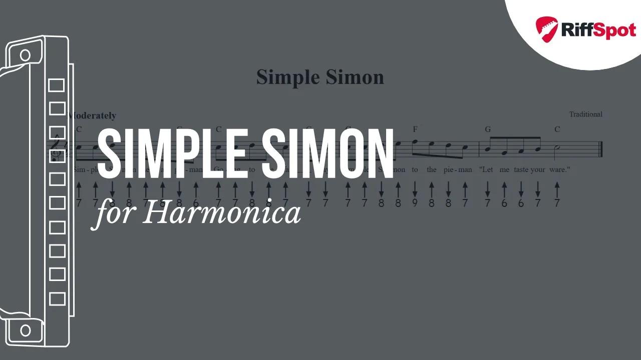 Simple Simon Harmonica Tab