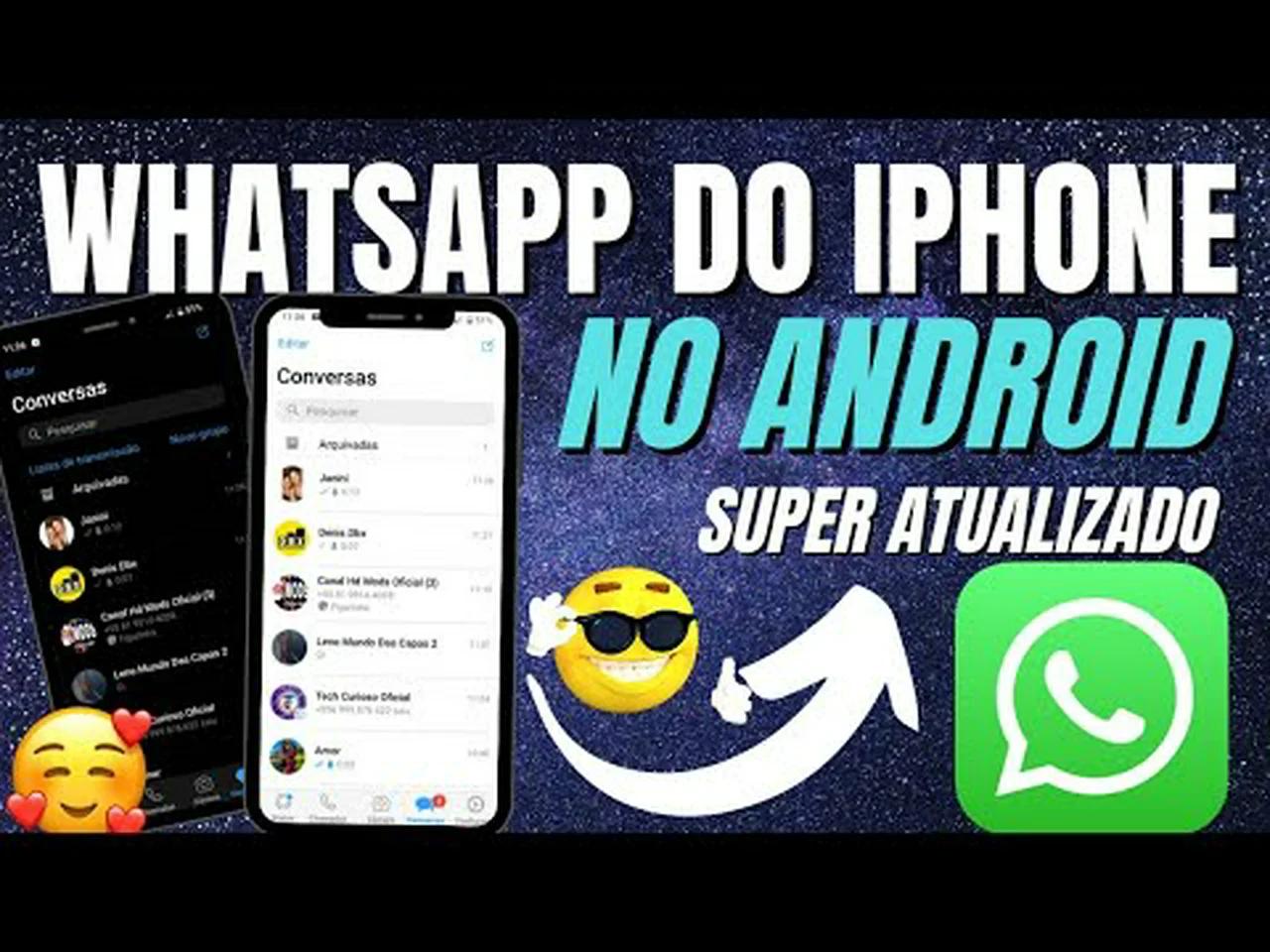 COMO BAIXAR E INSTALAR O WHATSAPP IGUAL DO IPHONE NO ANDROID ...