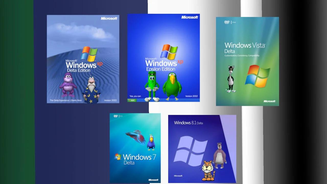 Windows Delta Versions? Including Windows XP Epsilon Edition. (MS Agent ...