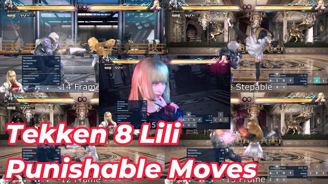 Tekken 8 Lili All Punishable Moves