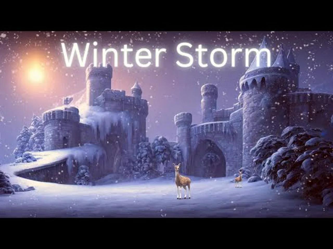 Winter Storm Ambience Howling Icy Wind Sounds Blizzard Snow For