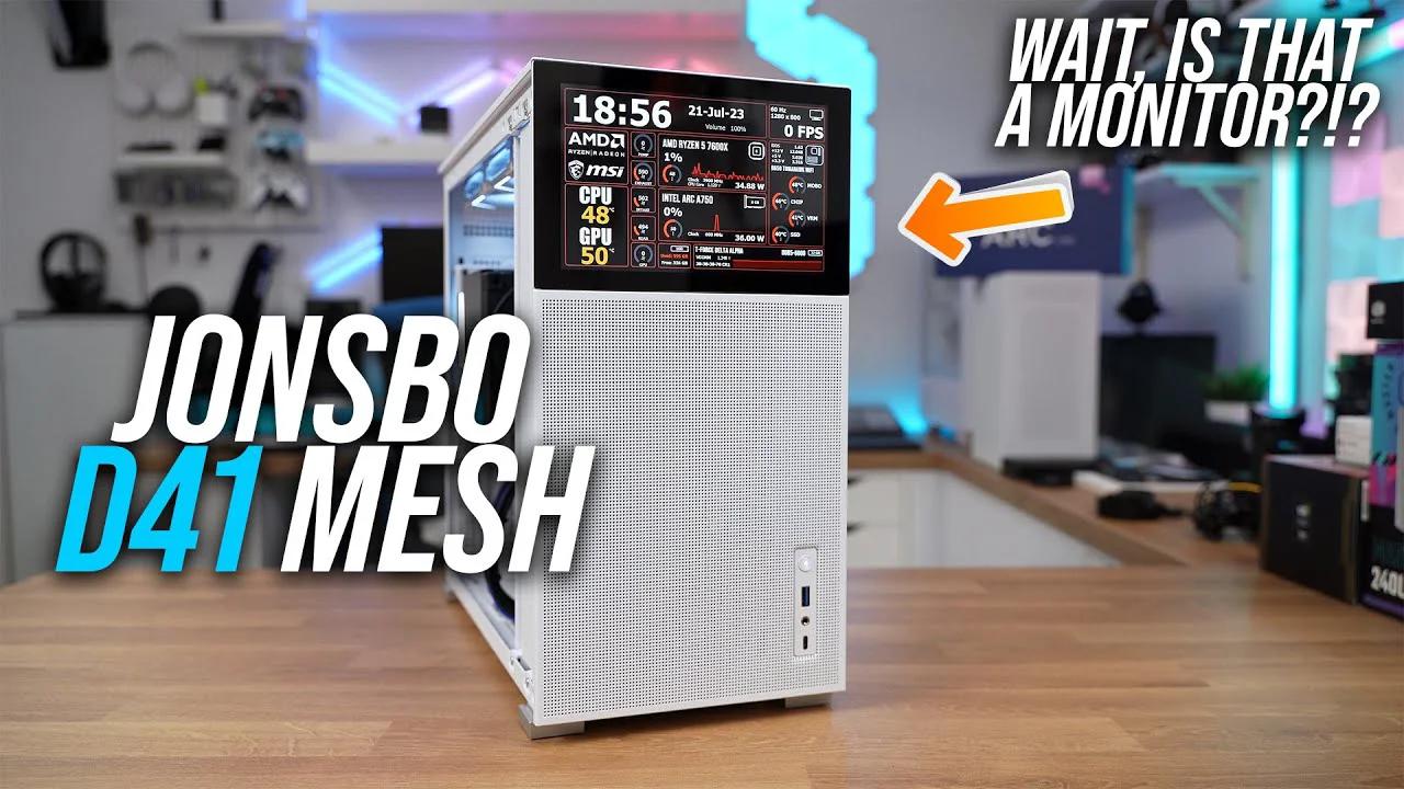 Jonsbo D41 Mesh Screen Review - A CASE WITH A MONITOR! Wait, what?!?
