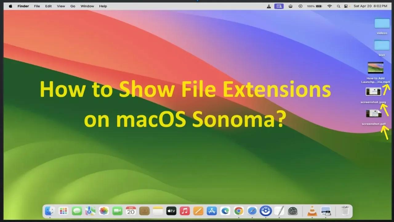How to Show File Extensions on macOS Sonoma?