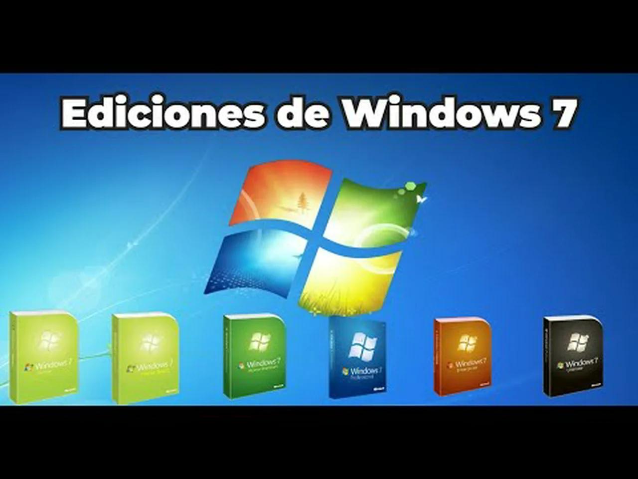 Diferencias de las Ediciones de Windows 7