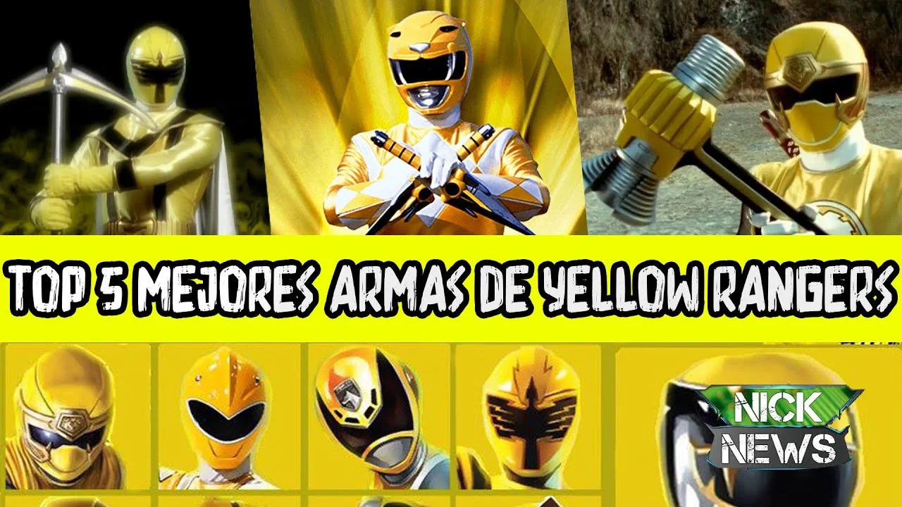 5 MEJORES ARMAS DE POWER RANGERS AMARILLOS