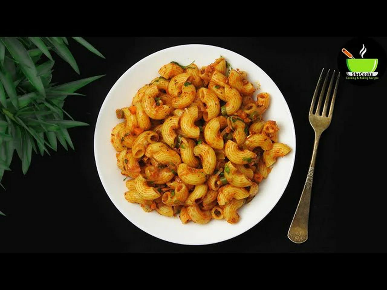 Masala Pasta Recipe | Instant Dinner Recipe | Kids Lunch Box | Birthday Party Food | Pasta Recipe