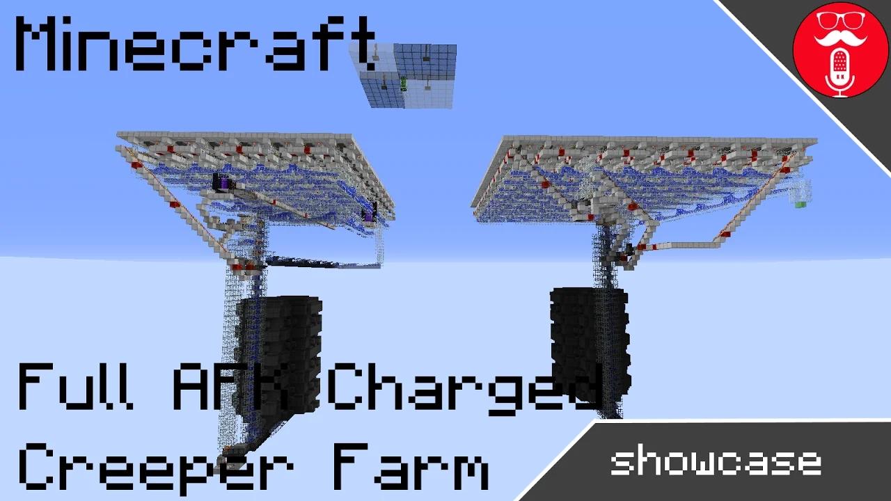 Full AFK Charged Creeper Farm | Minecraft