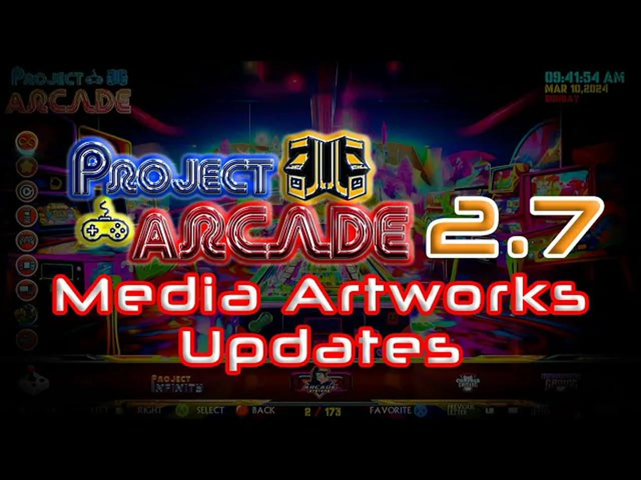 Project Arcade 2.7 2024 | RetroFE | MEDIA ARTWORKS Updates
