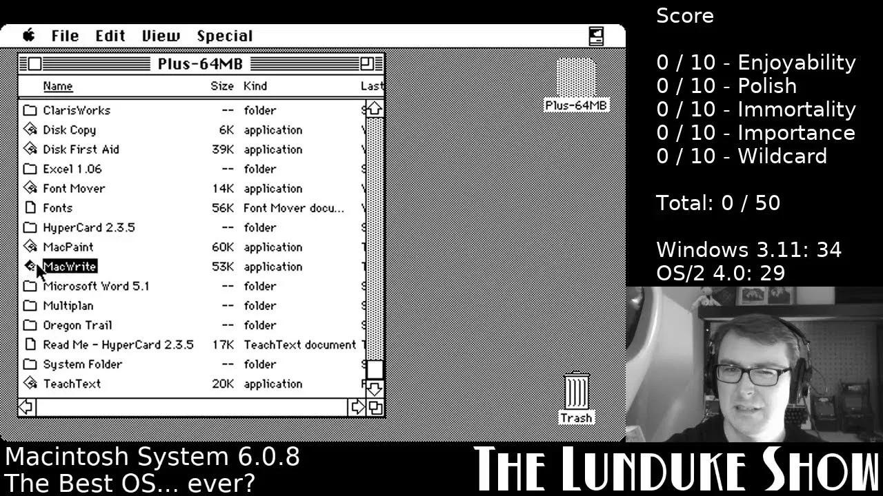 Macintosh System Software 6.0.8 - Best OS... ever?