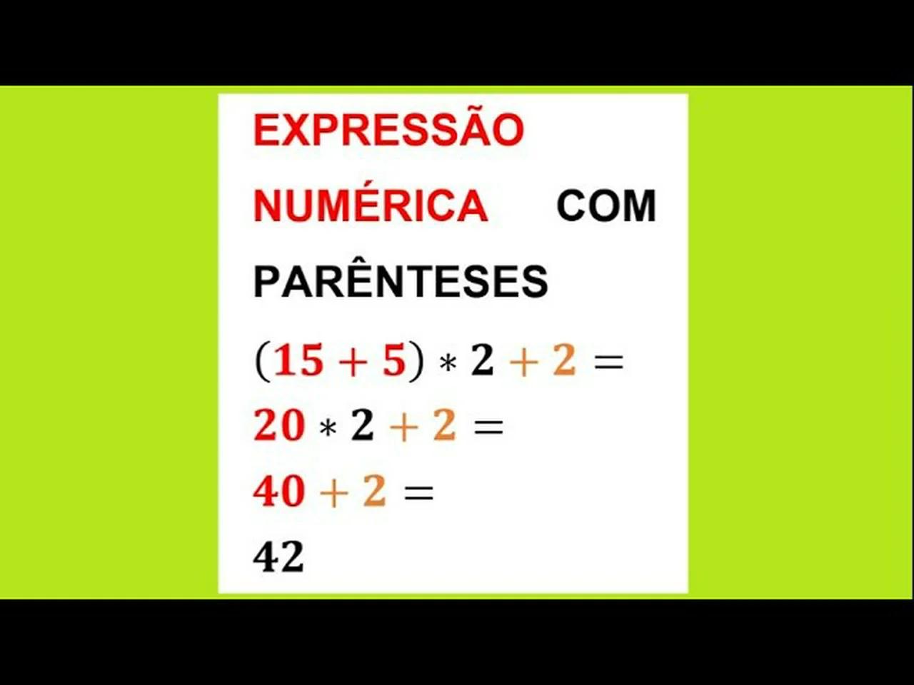 Expressões Numericas Com Parenteses — KERUSSO