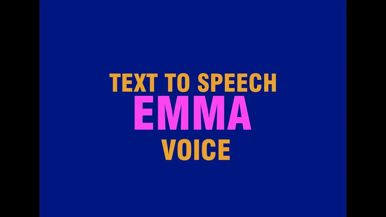 Text To Speech Voice Emma From Ivona Download Link Below