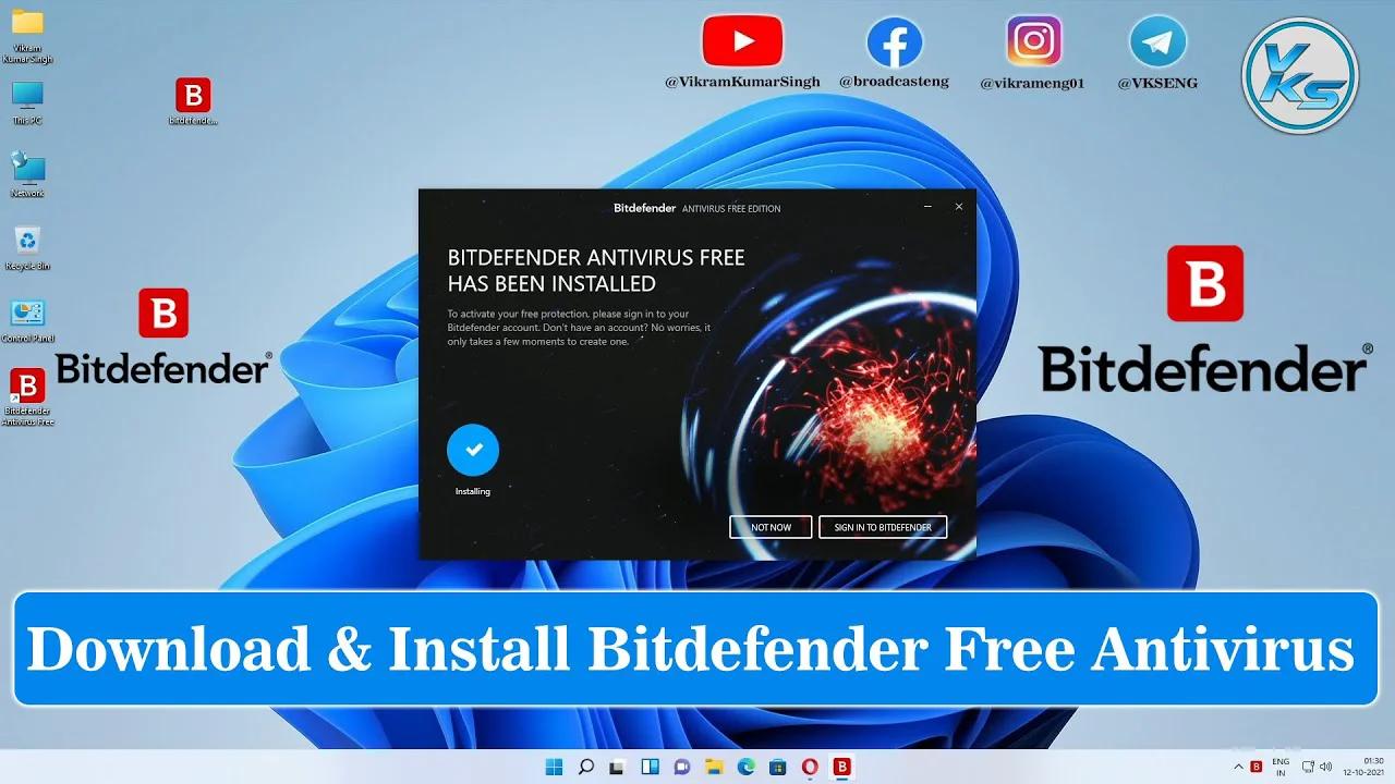 How To Download And Install Bitdefender Free Antivirus On Windows 11/10