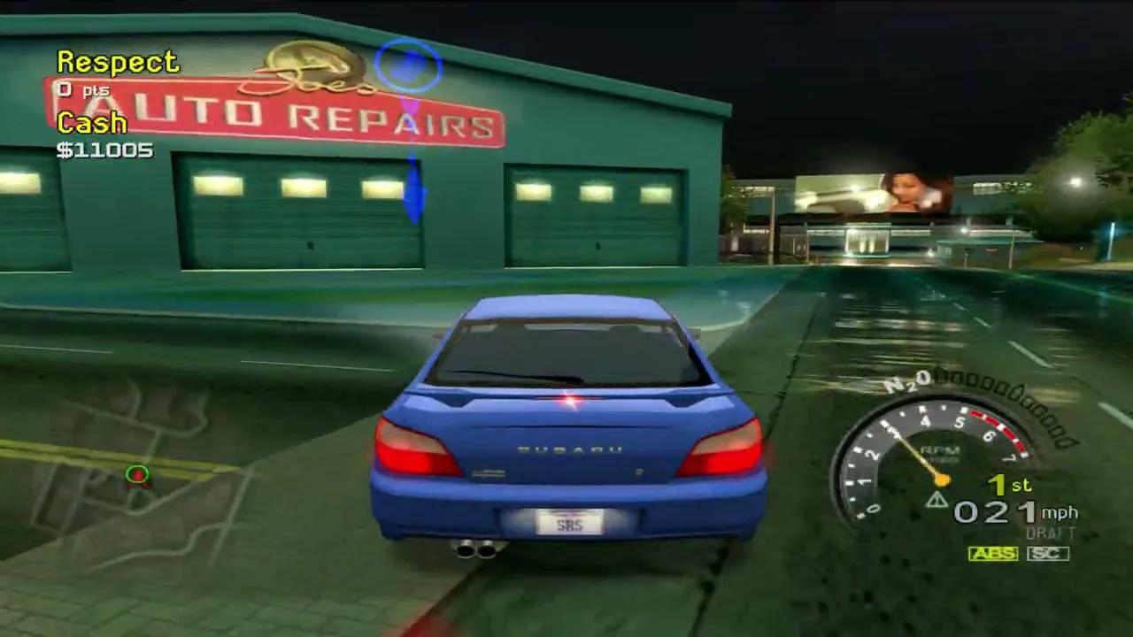 Street Racing Syndicate PS2 Street Mode Skyline # 01