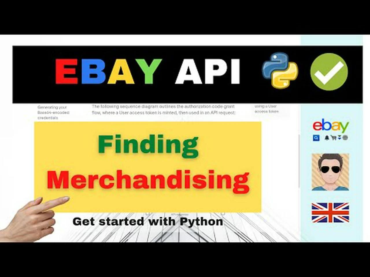 EBAY API | finding | merchandising | Python code