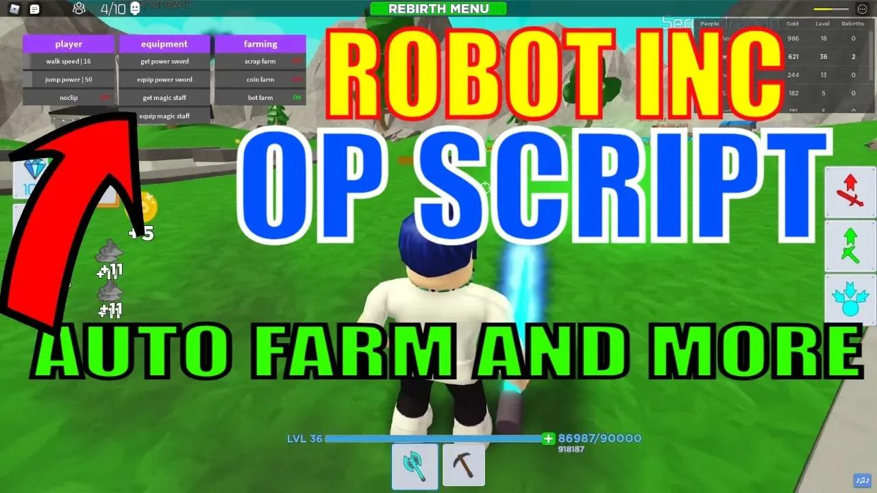 Robot Inc Roblox Auto Farm SCRIPT GUI - Auto Collect | Auto Attack