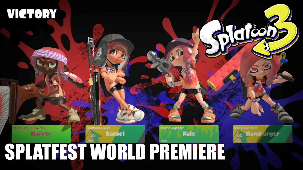 Splatoon 3 - Splatfest World Premiere - Turf War #1 [Nintendo Switch]