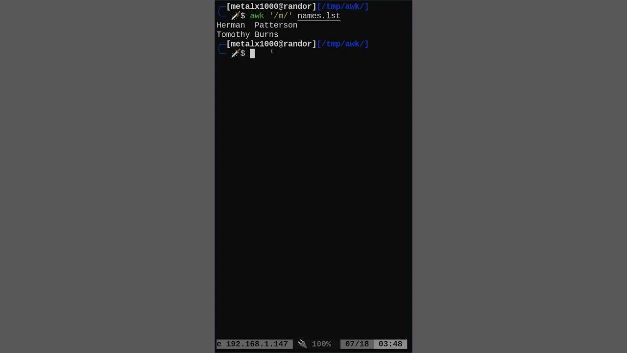 06 Awk Tutorial Short