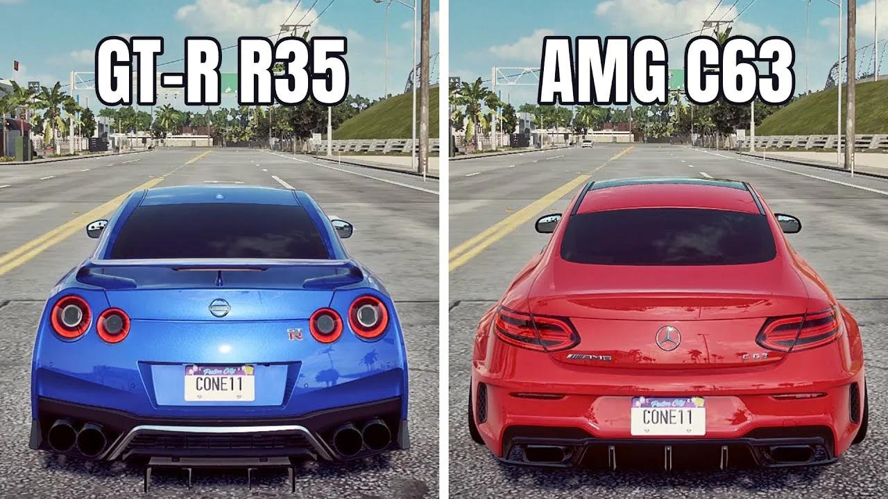 NFS Heat: NISSAN GT-R R35 vs MERCEDES-AMG C63 (WHICH IS FASTEST?)