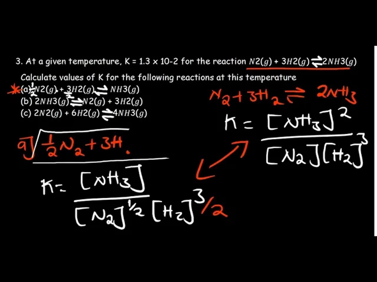 CHEMICAL EQUILIBRIUM | PRACTICE QUESTIONS 2