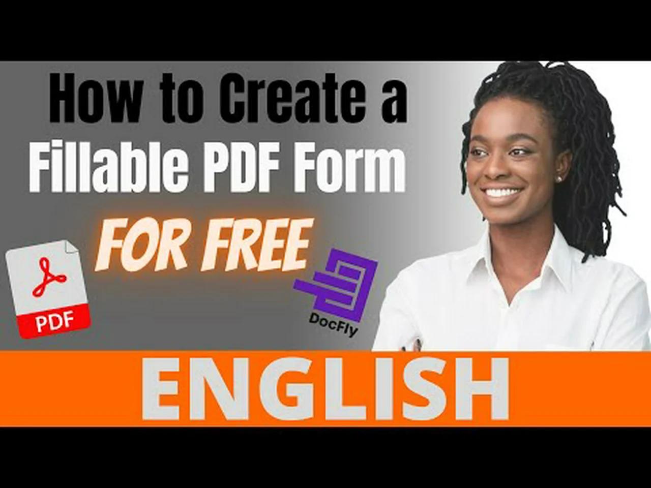 How to Create a Fillable PDF Form for FREE