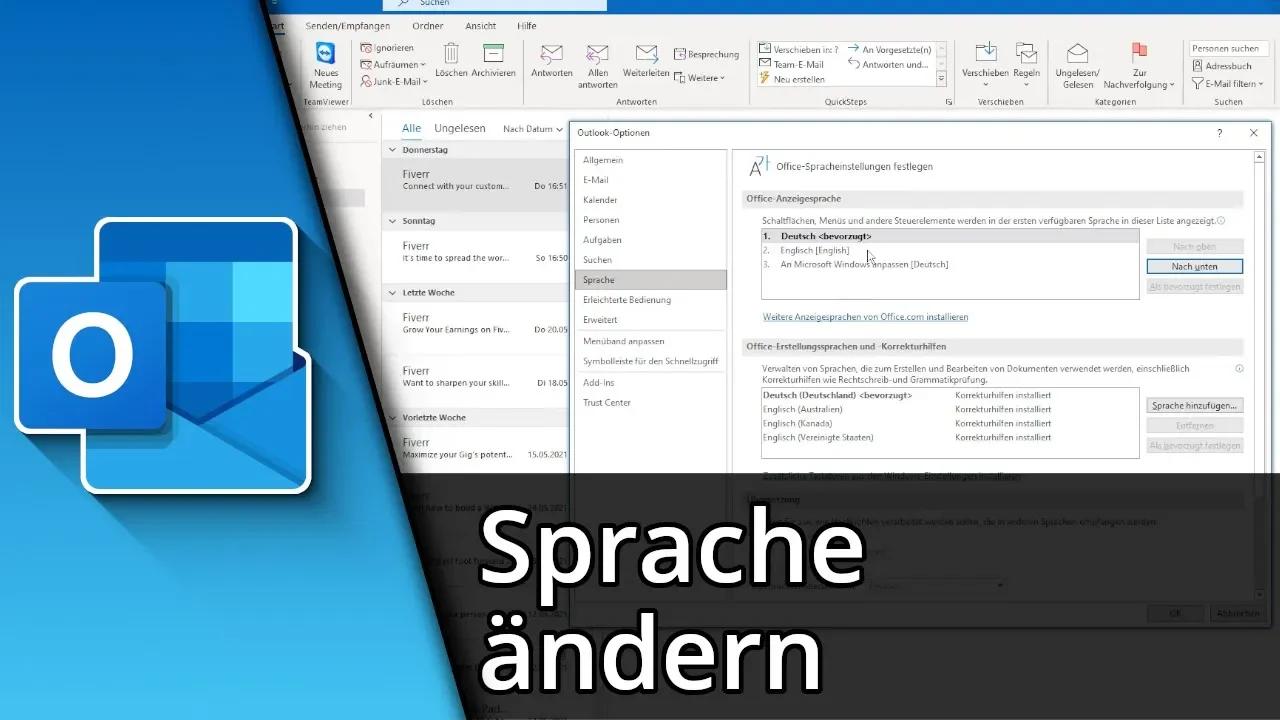 Outlook Sprache ändern | Sprache in Outlook umstellen Tutorial