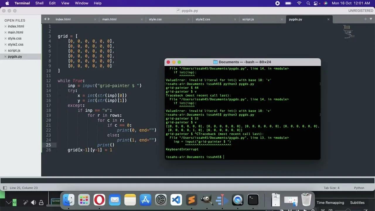 Python Tutorial | How To Create Grid Painter Using Python