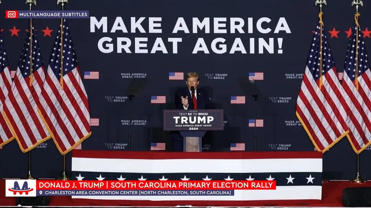 🇺🇸 Donald Trump | Full speech in North Charleston, South Carolina ...