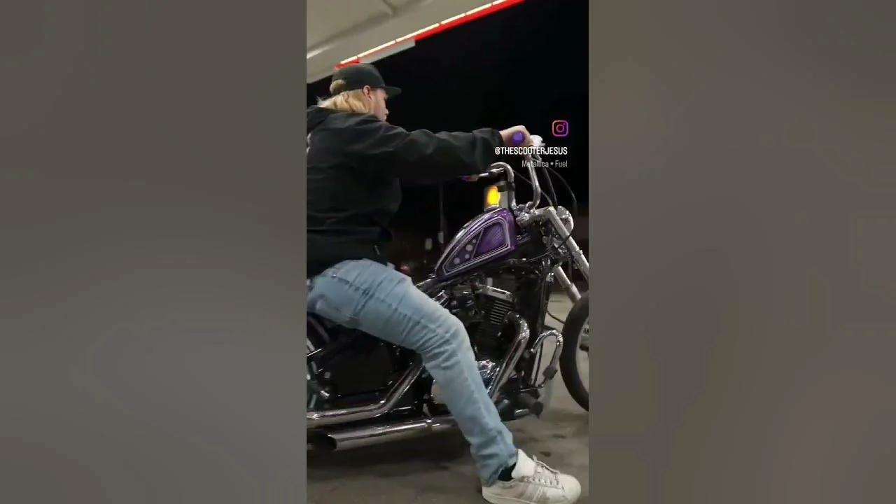 Chopper Jesus #kawasaki #Vulcan #chopper #motorcycle #chicagoscootersquad