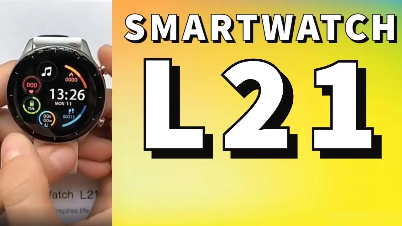 Smartwatch L21 ip68, smartwatch à prova d'água Ultra Slim