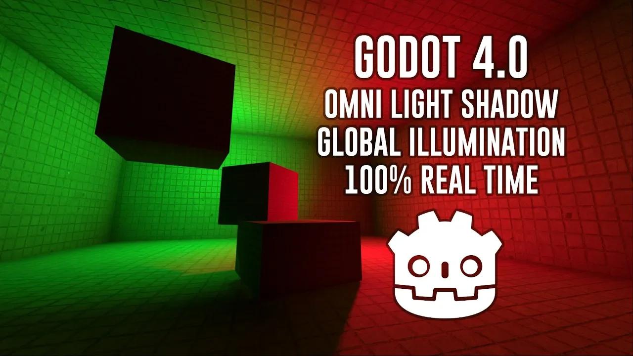 Godot 4.0 Omni Light Shadow Real Time Global Illumination