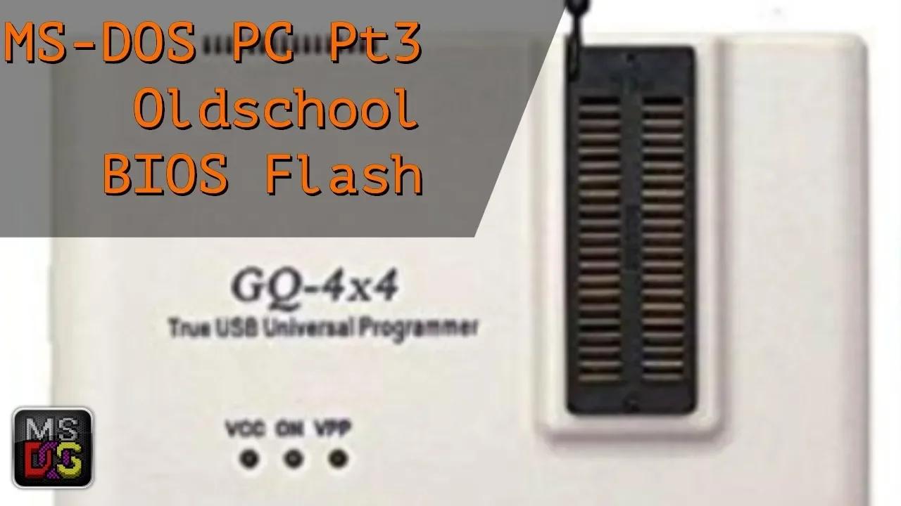 #17 How to program a ROM EEPROM Flash ROM - MS-DOS Computer Build Pt 3 ...