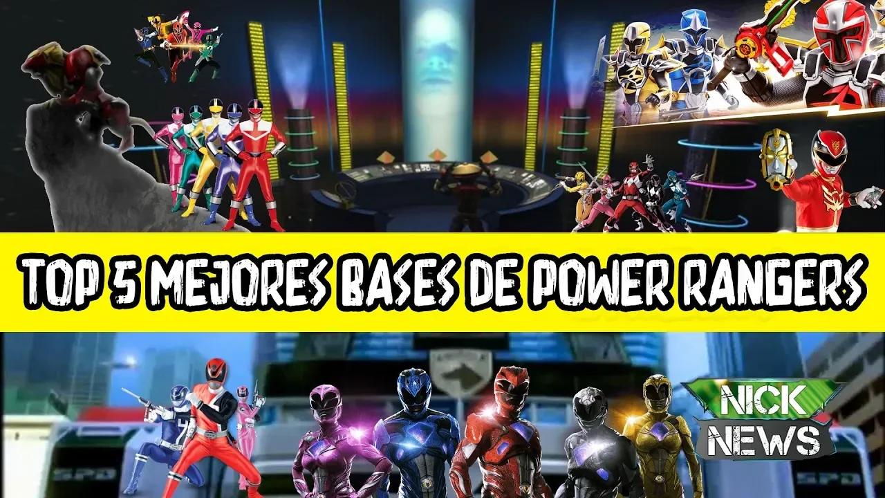 5 MEJORES BASES DE POWER RANGERS