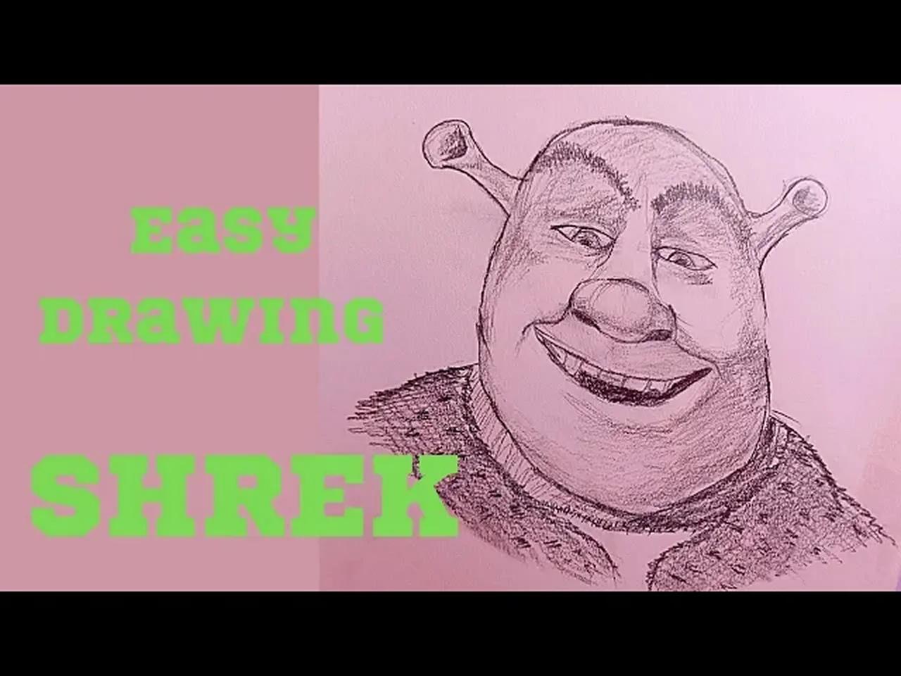 How to draw Shrek | DreamWorks #92 #sketching #drawing #art