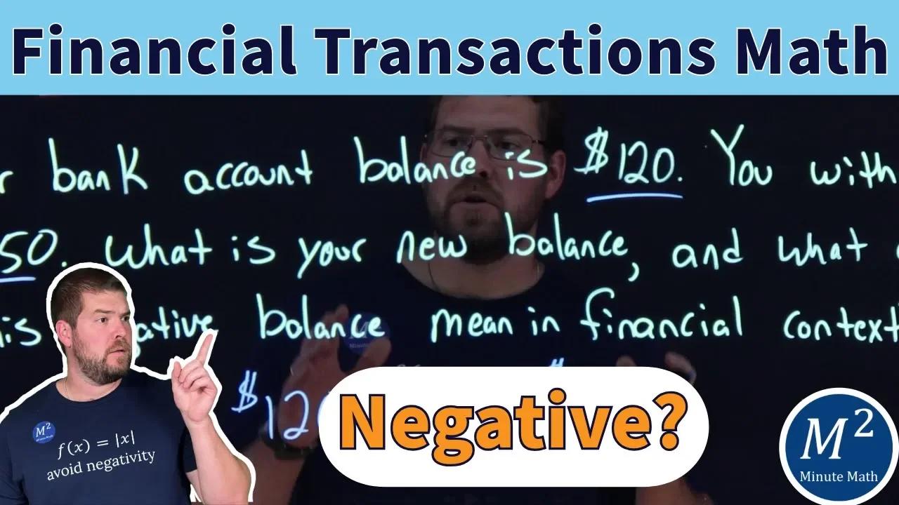 What Does A Negative Bank Balance Mean 