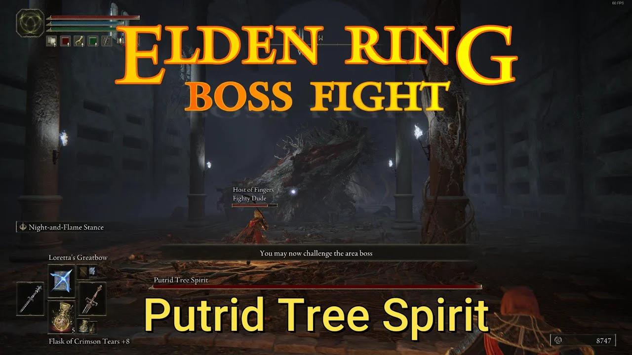 Elden Ring : Boss Fight - Putrid Tree Spirit