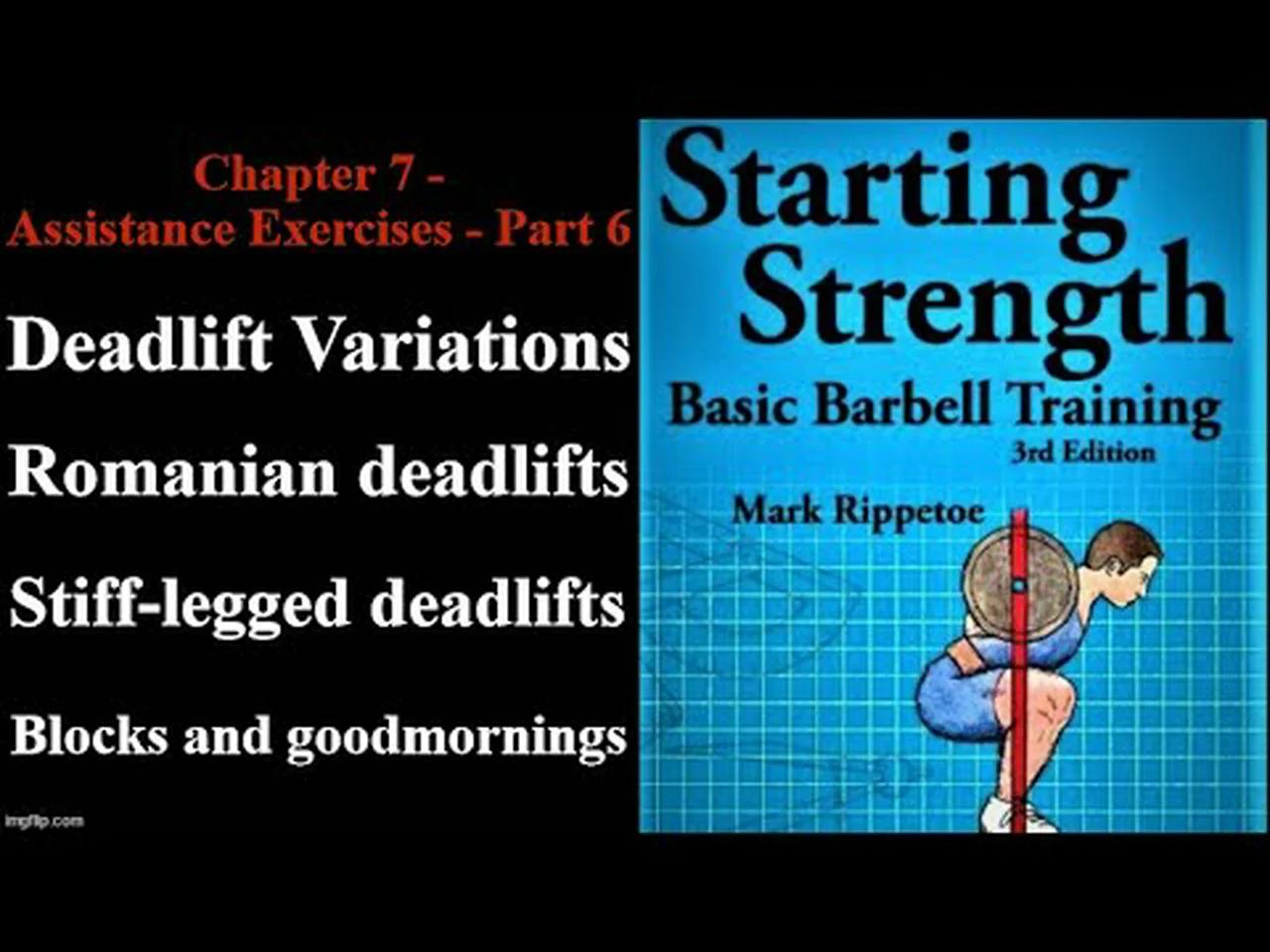 Starting Strength - Chapter 7 - Part 6 - Useful Assistance Exercises ...