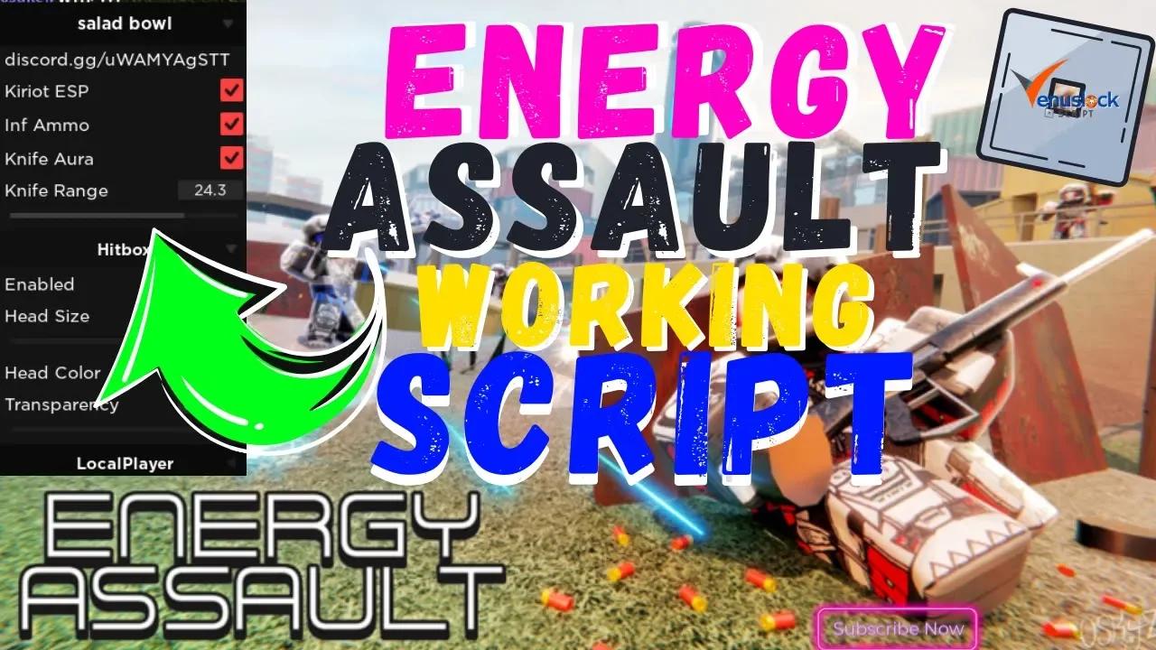 Energy assault roblox infinite ammo script aimbot esp walk speed