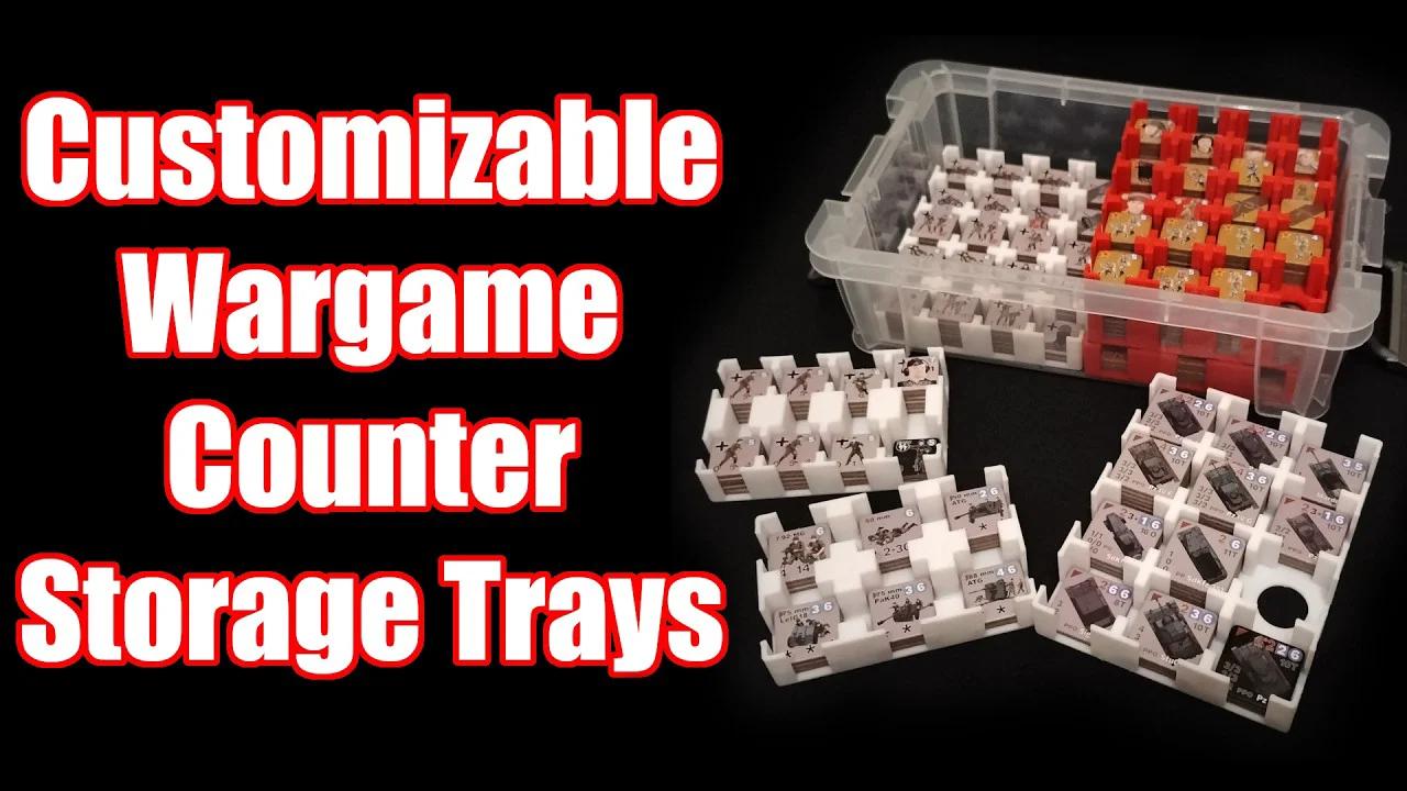 Customizable Wargame Counter Storage Trays
