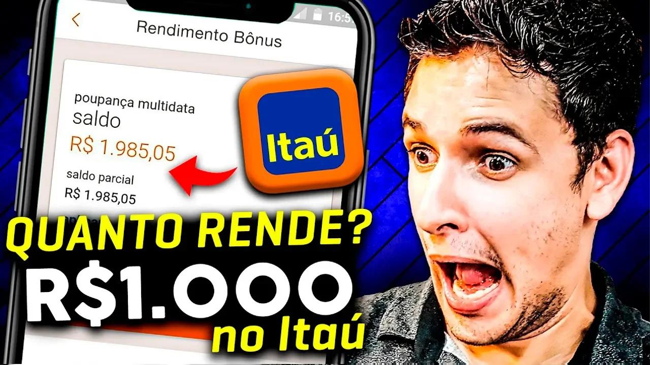 🟠 Rendimento Conta Itaú: Quanto Rende 1000 reais no Itaú? CDB DI Itaú ...