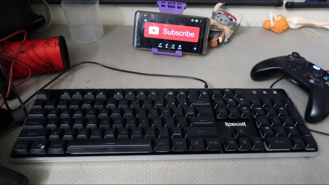 Redragon S107-RGB-BA Black Full Size RGB Membrane Keyboard Mouse Combo